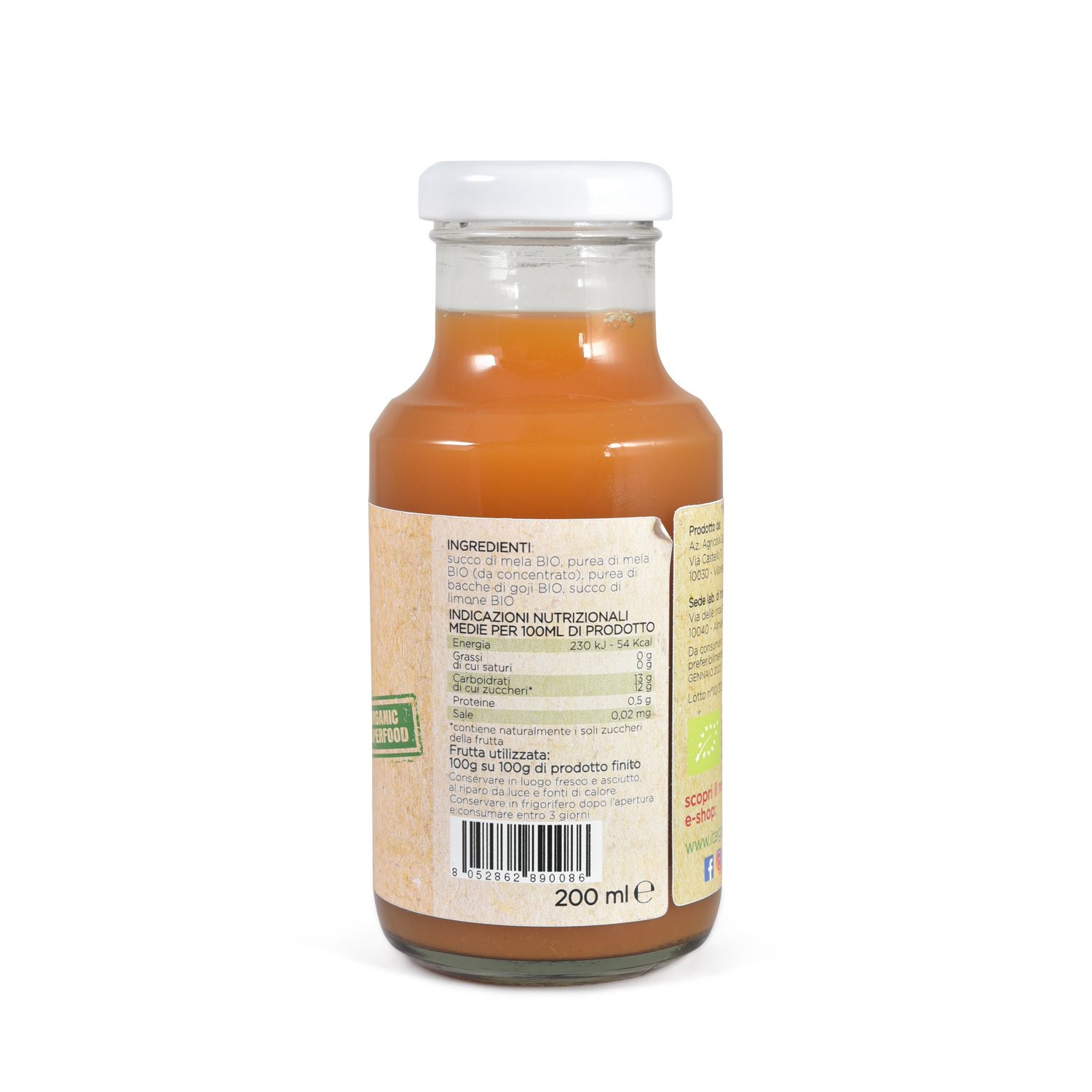 NETTARE DI MELA E GOJI BIO - 200ML - immagine 4